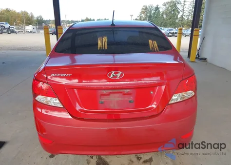 2012 Hyundai Accent Gls z USA, uszkodzony, nr VIN KMHCT4AE7CU204244